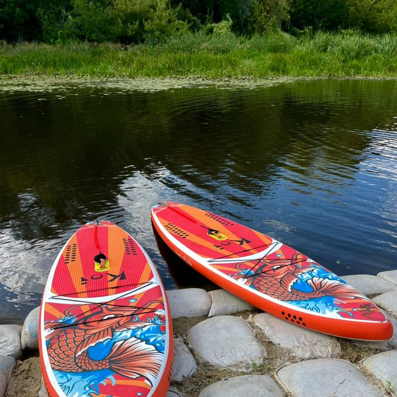 Pack Paddle Gonflable Koi en situation 2