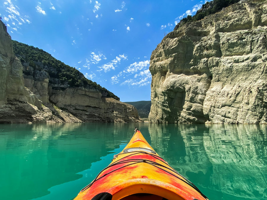 Collection kayak 2 places Nautiya - kayak sur un lac aux eaux turquoise