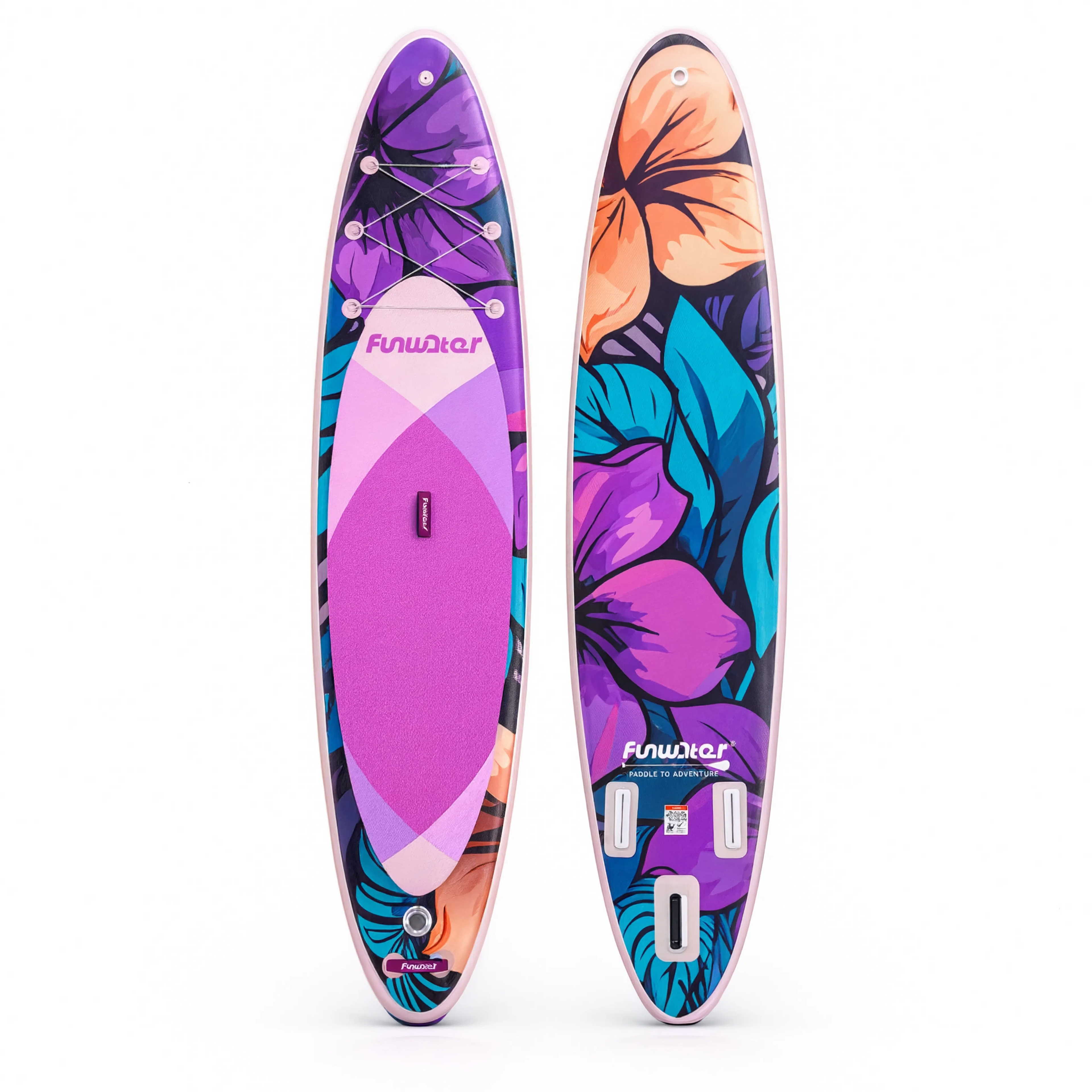 Paddle gonflable Nautiya Floral violet, vue produit