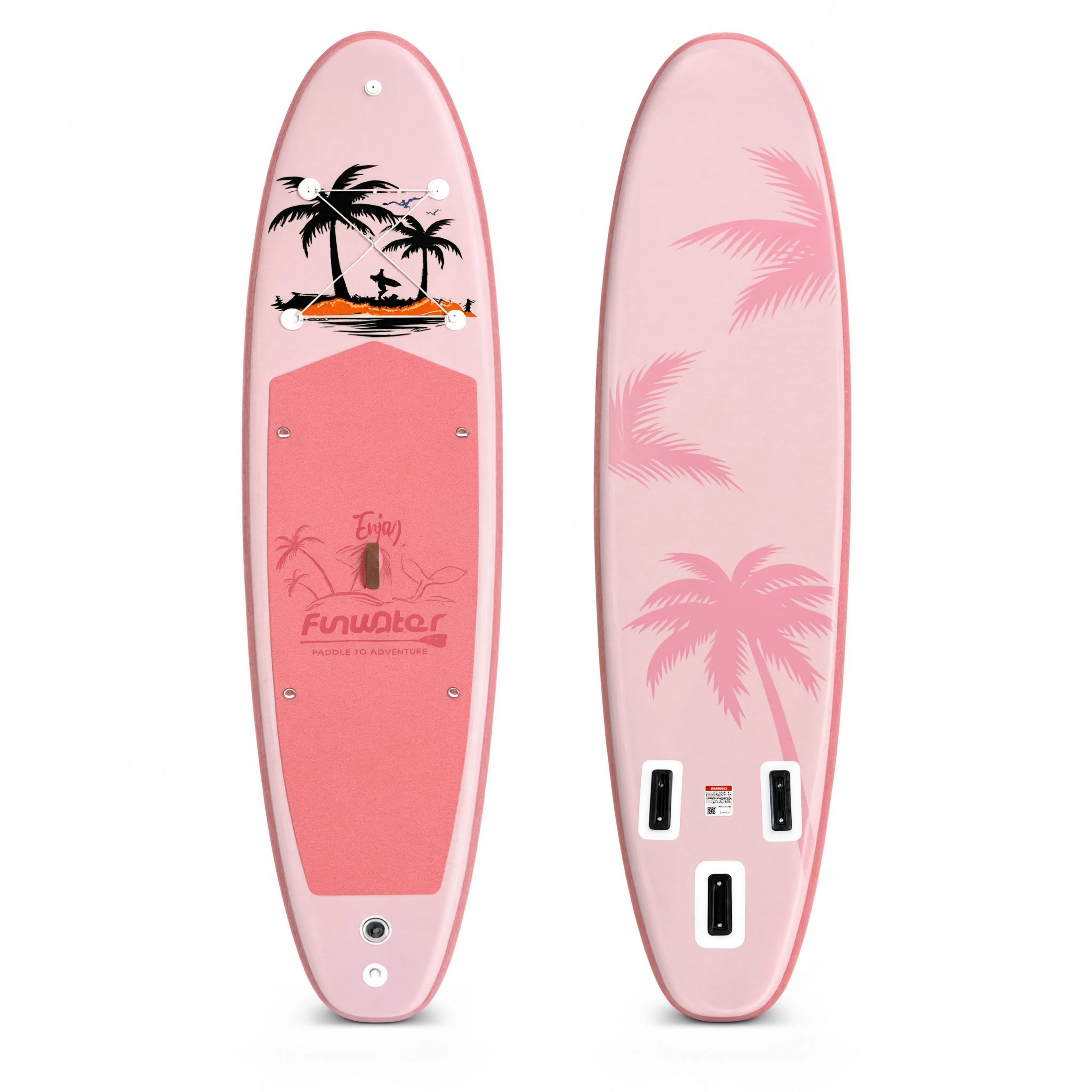Paddle gonflable Nautiya Tropical rose, vue produit