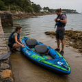 Kayak gonflable Duo bleu 2 places sur la mer – Nautiya