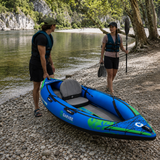 Kayak gonflable Solo 1 place sur un lac – Nautiya