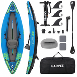 Pack kayak gonflable Solo 1 place : pagaie, siège, pompe, sac – Nautiya
