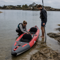 Kayak gonflable Duo rouge 2 places sur la mer – Nautiya