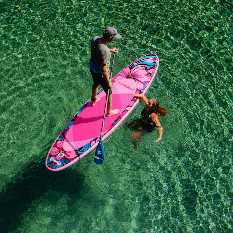 Pack Paddle Gonflable Floral en situation 3