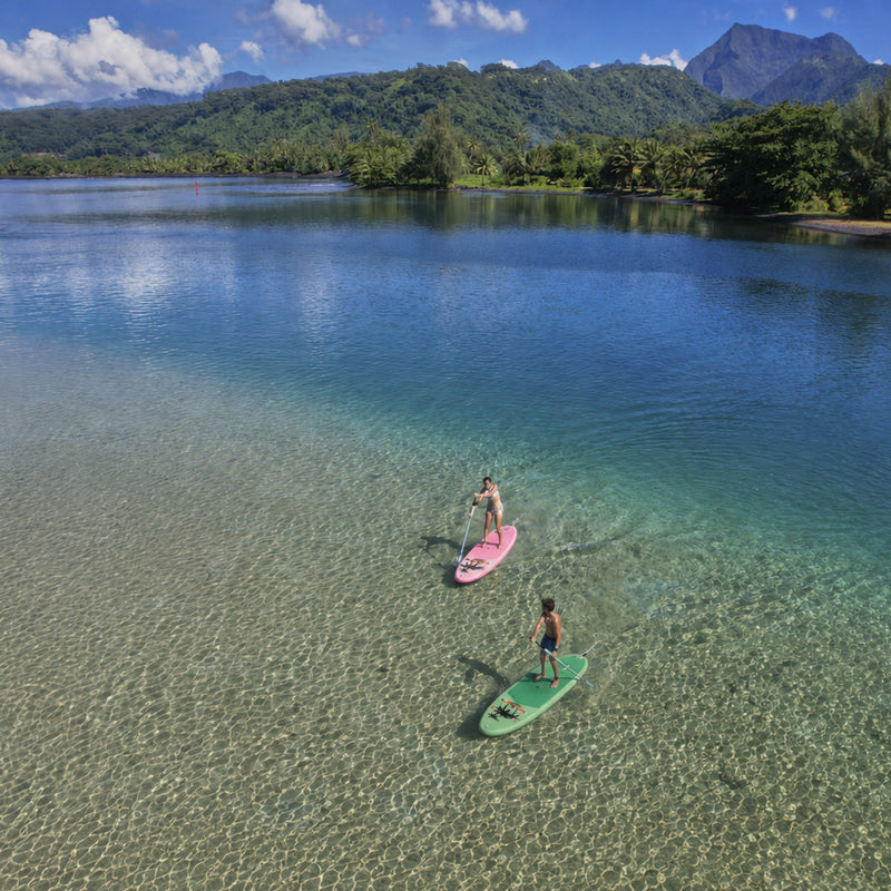 Paddle gonflable Nautiya Tropical en pleine nature